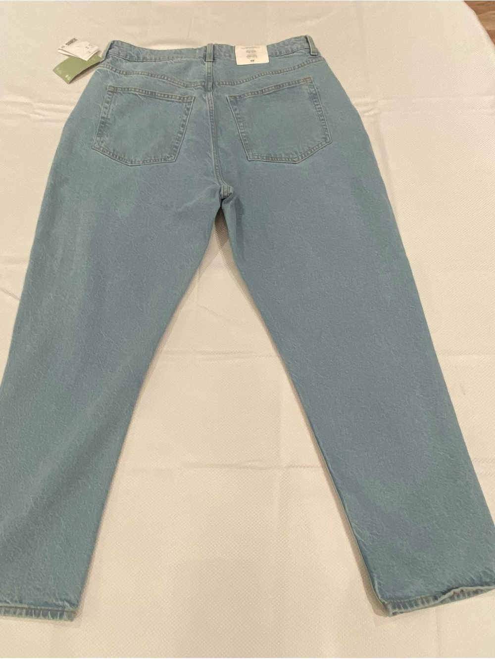 H&M Light Blue Relaxed Comfort Stretch Mom Jeans size 14